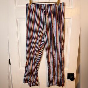 Liz Claiborne Multicolor Striped Pajama Pants